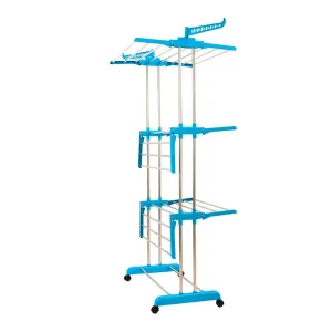 4685 Stackable 3 Layer Folding Clothes Rack