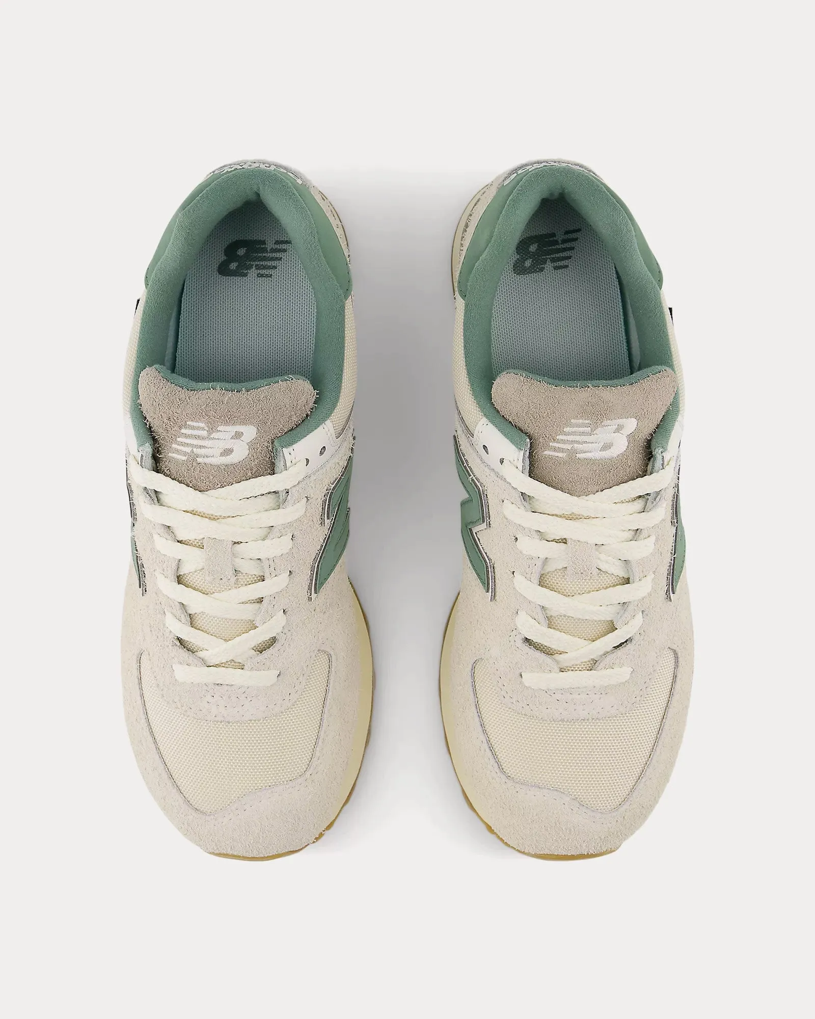 574 Calcium / New Spruce Low Top Sneakers