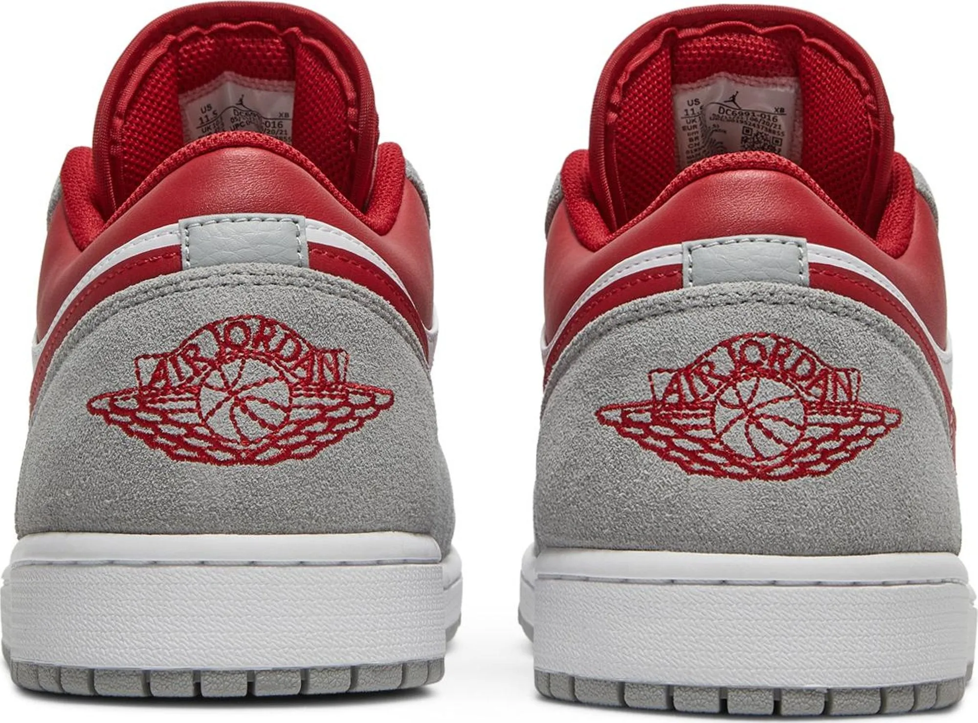 Air Jordan 1 Low 'Light Smoke Grey Gym Red'