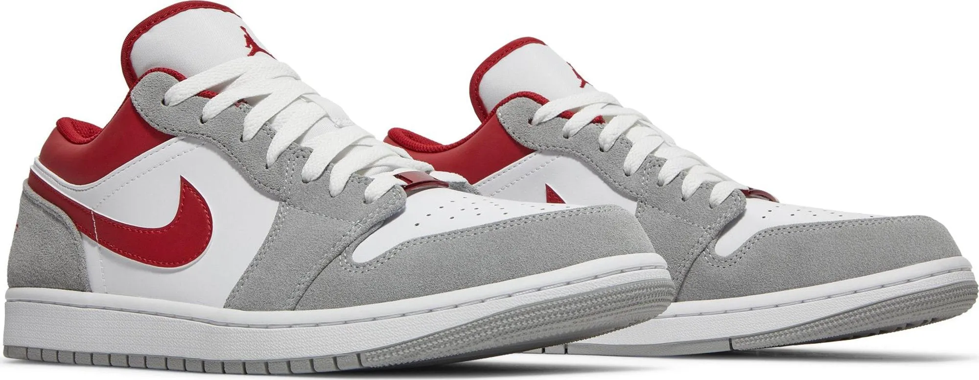 Air Jordan 1 Low 'Light Smoke Grey Gym Red'