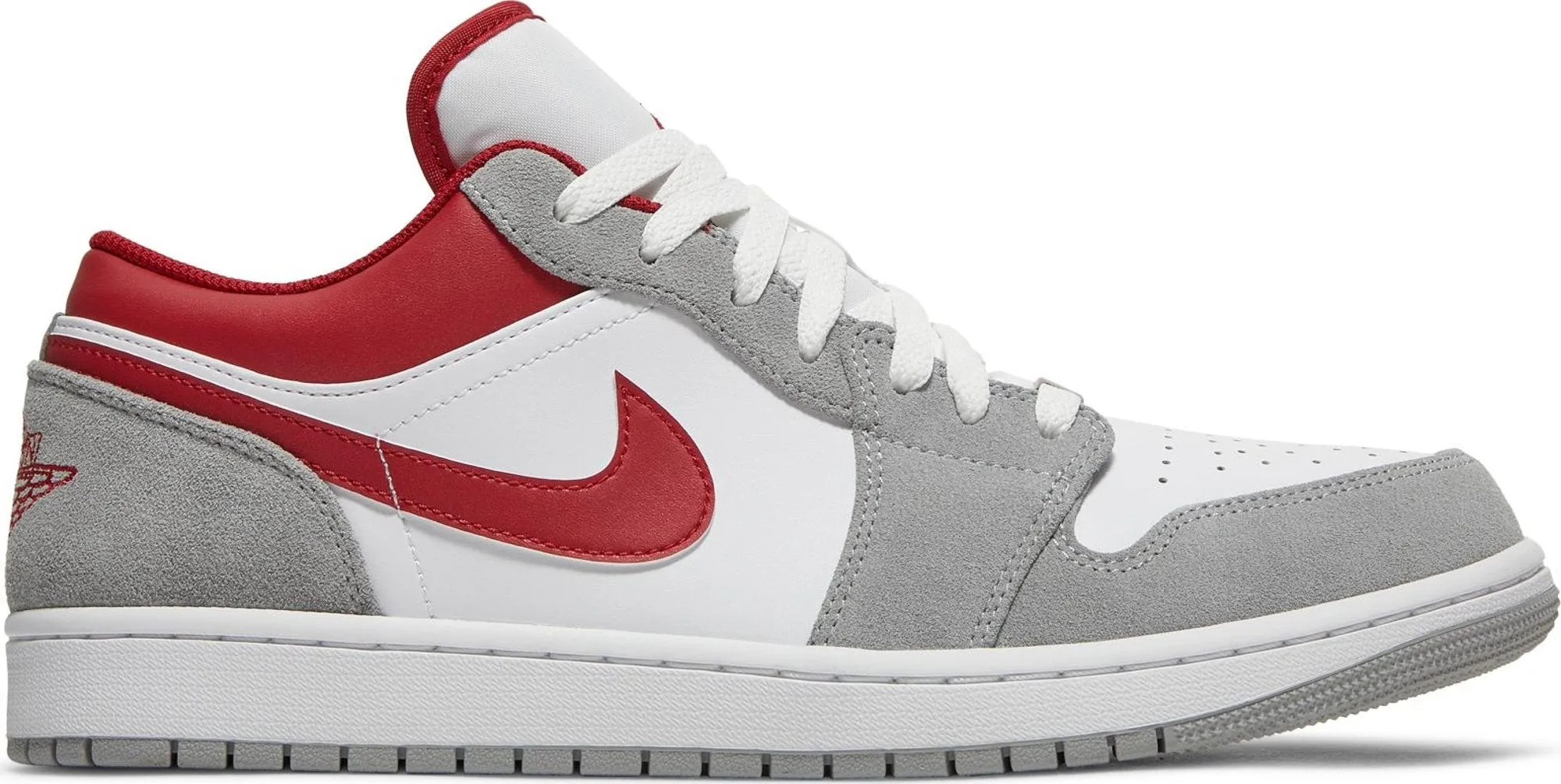 Air Jordan 1 Low 'Light Smoke Grey Gym Red'