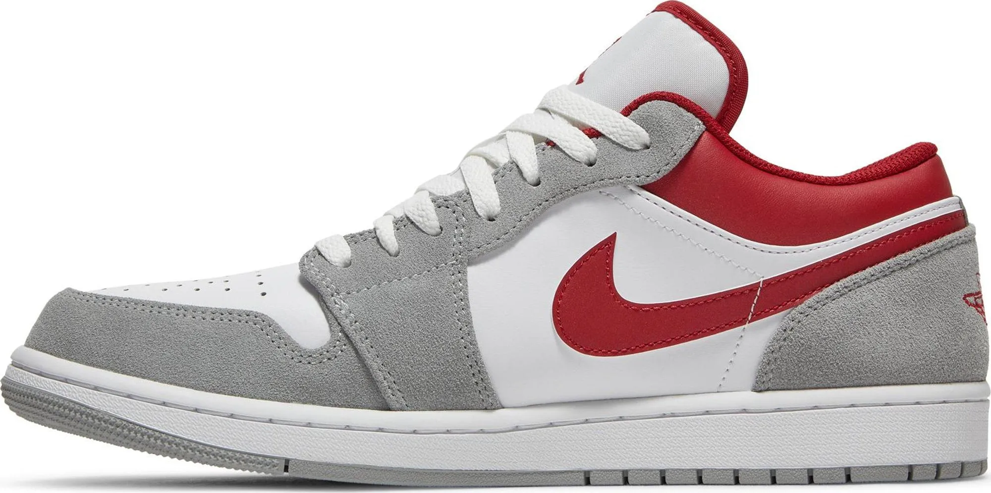 Air Jordan 1 Low 'Light Smoke Grey Gym Red'