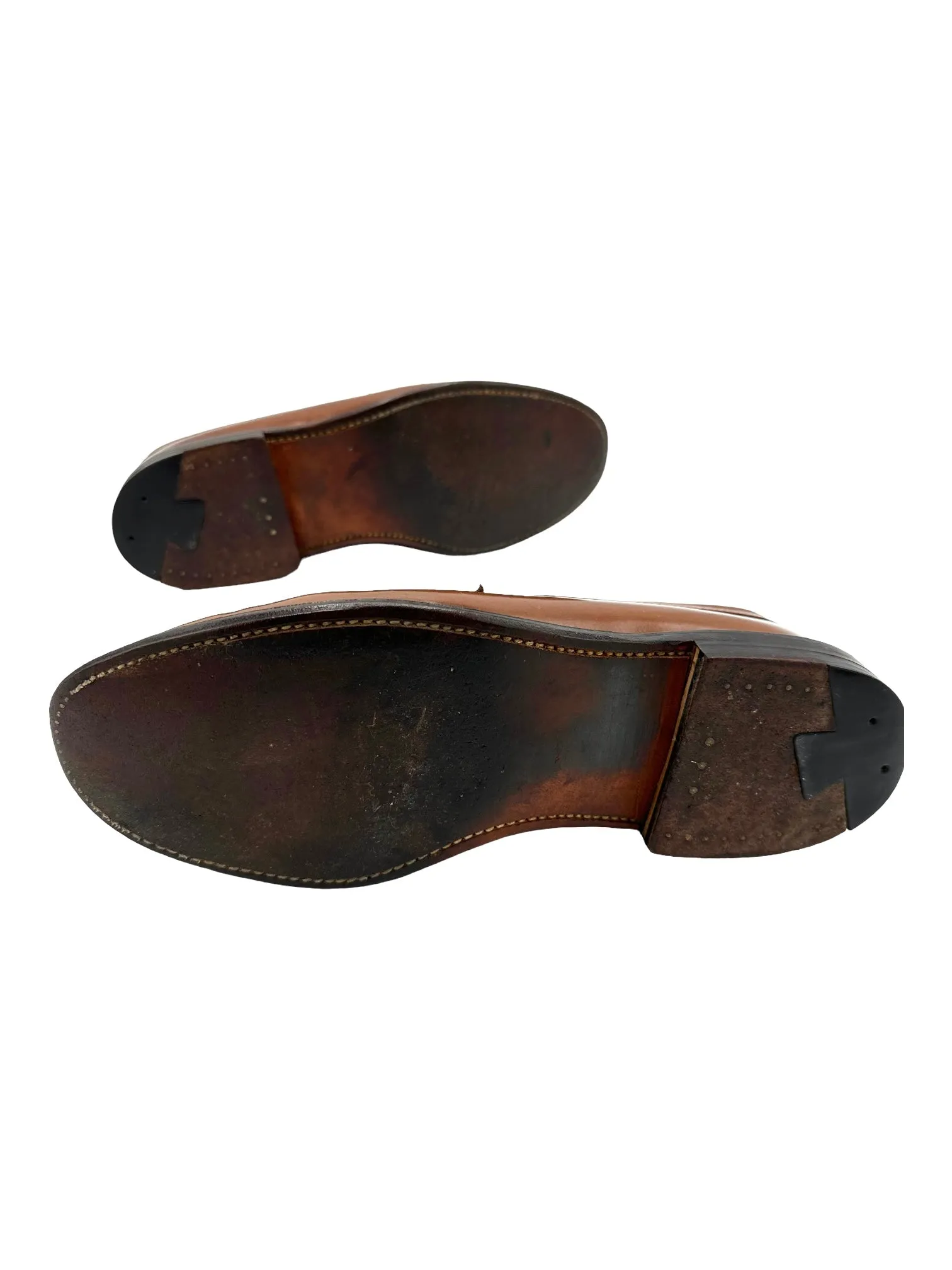 Alden Tan Shell Cordovan Penny Loafers