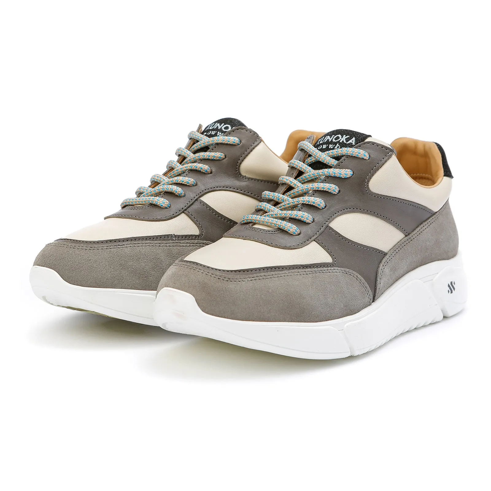 ARI platform sneaker - grey beige