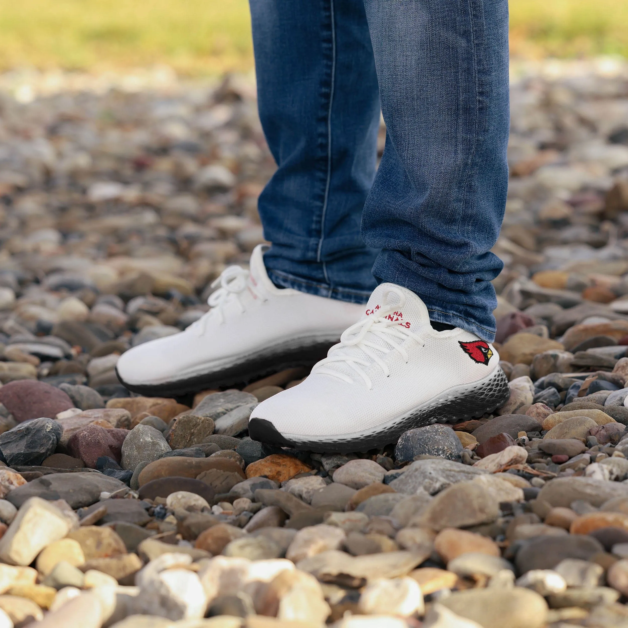 Arizona Cardinals Gradient Midsole White Sneakers