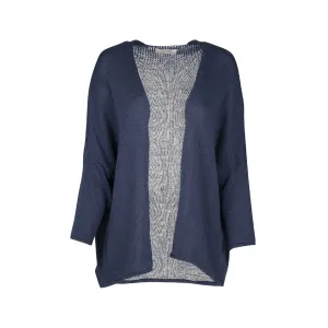 Astrid  Women's Knitted Open Cardigan  Blue