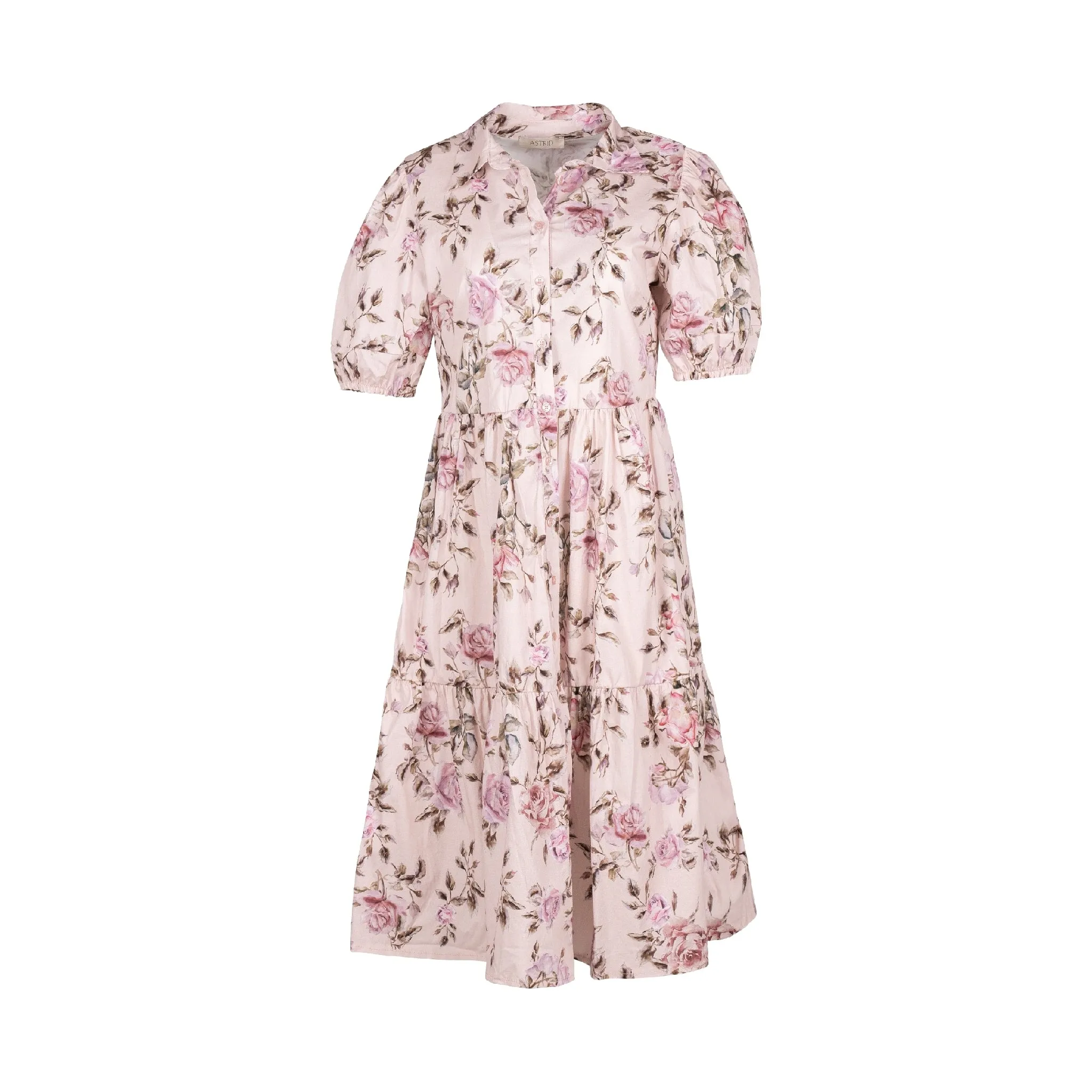 Astrid  Women's Woven Maxi Dress  Roses