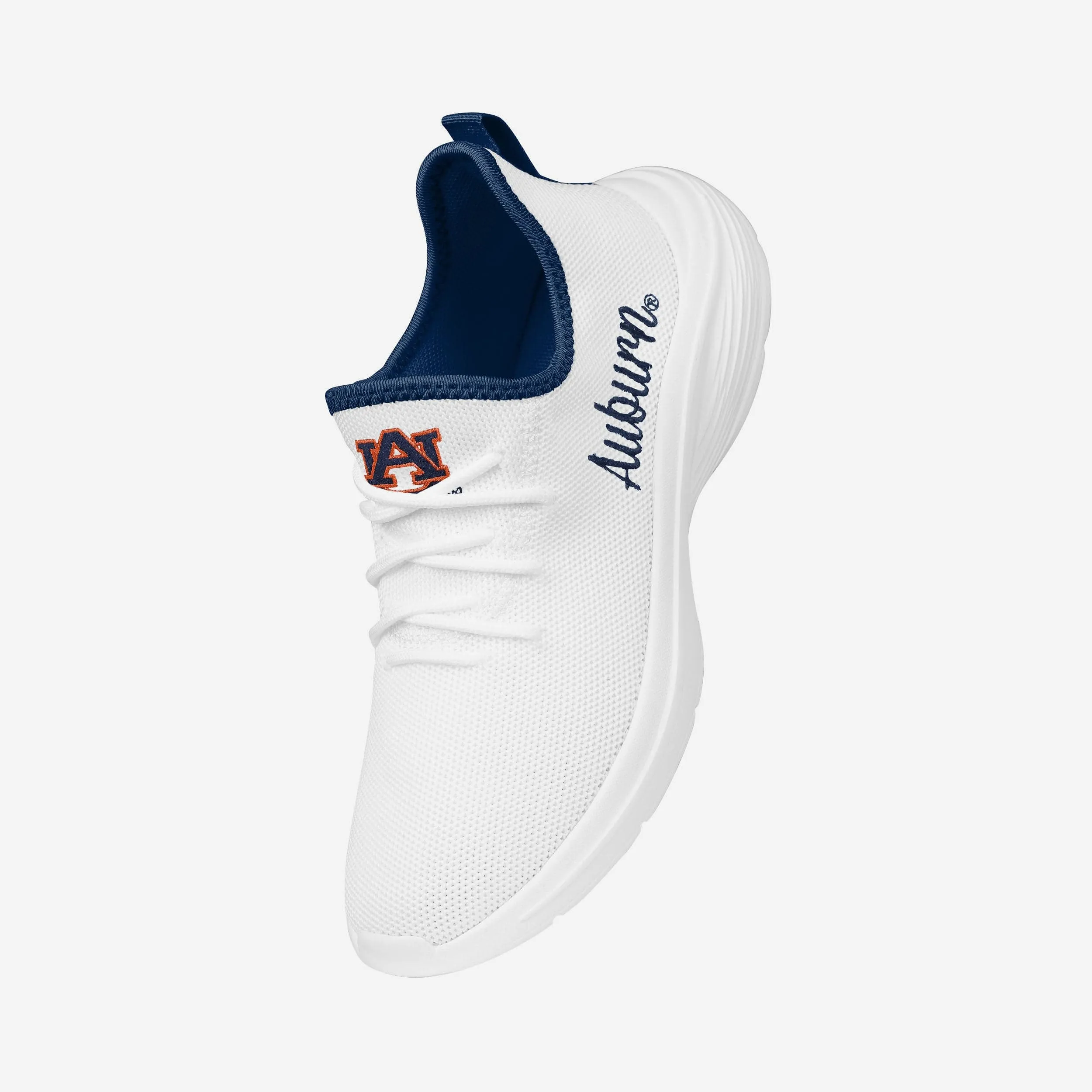 Auburn Tigers Womens Midsole White Sneaker