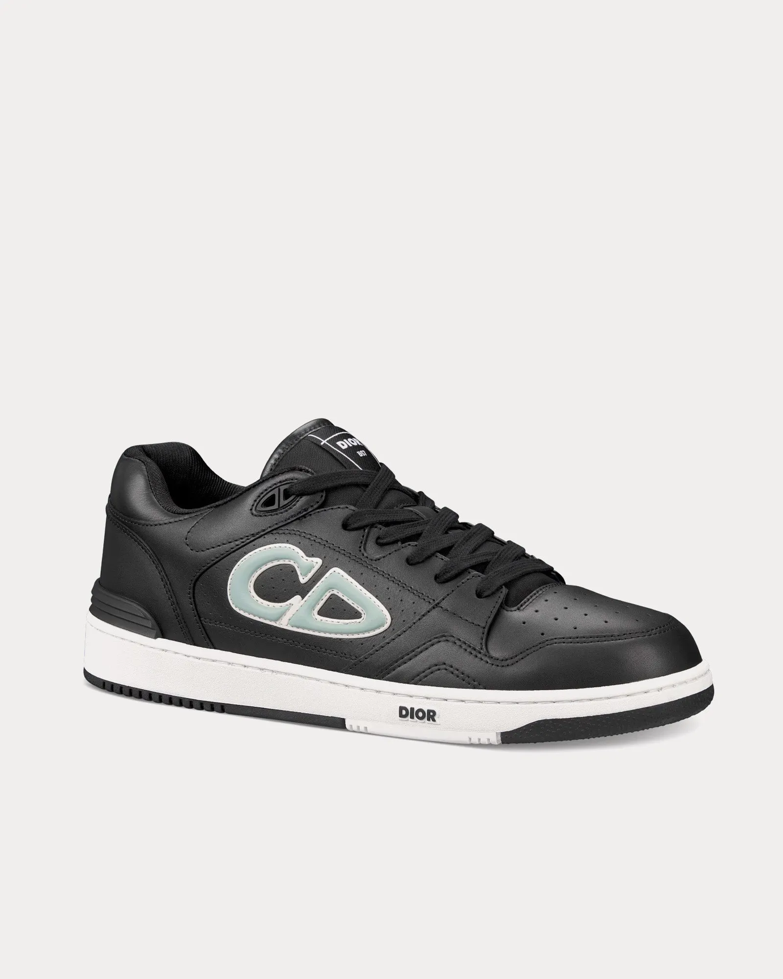 B57 Limited & Numbered Edition Black and Light Green Smooth Calfskin Low Top Sneakers