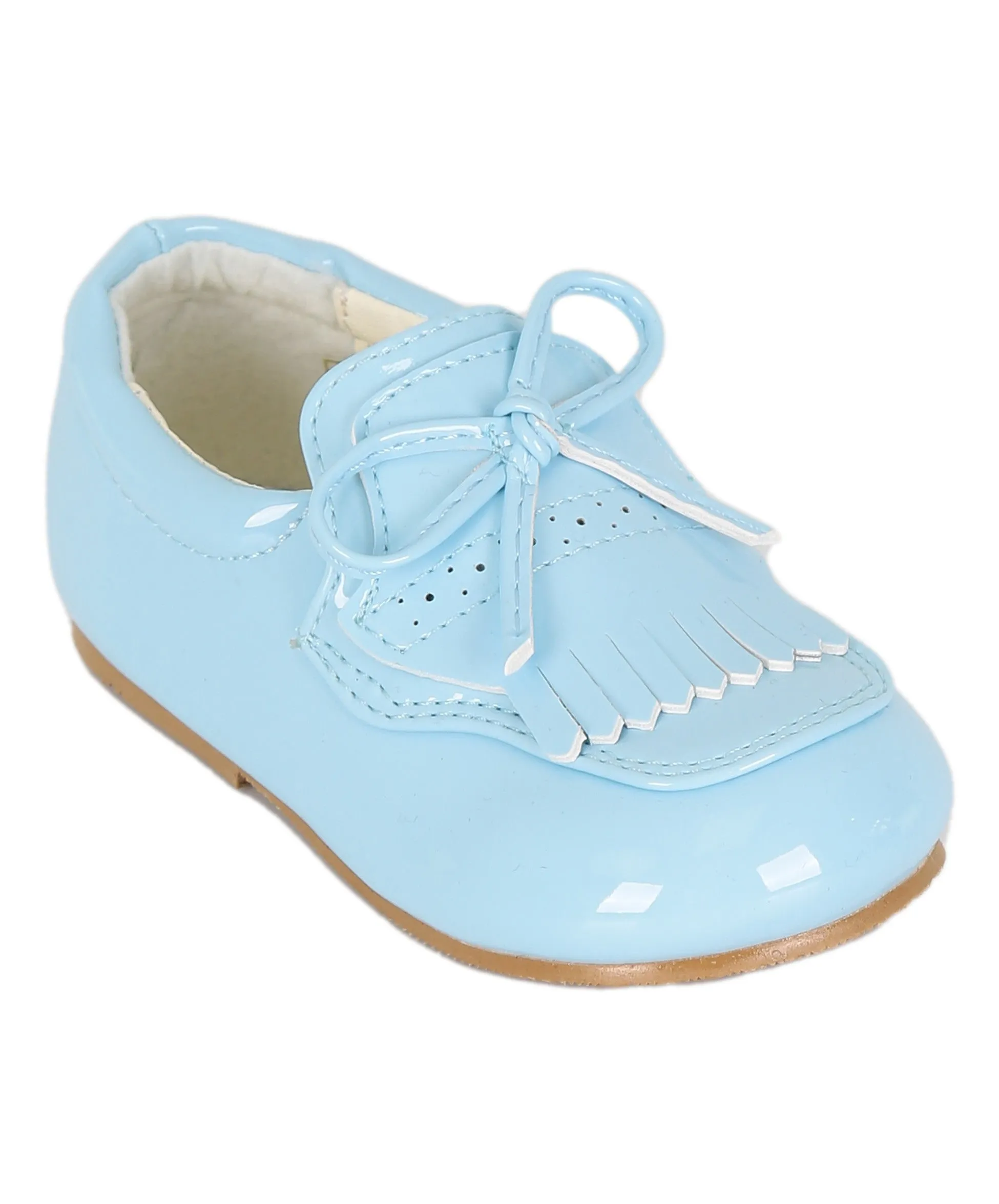 Baby Boys Pre- walker Patent Loafer - ADAM - Blue