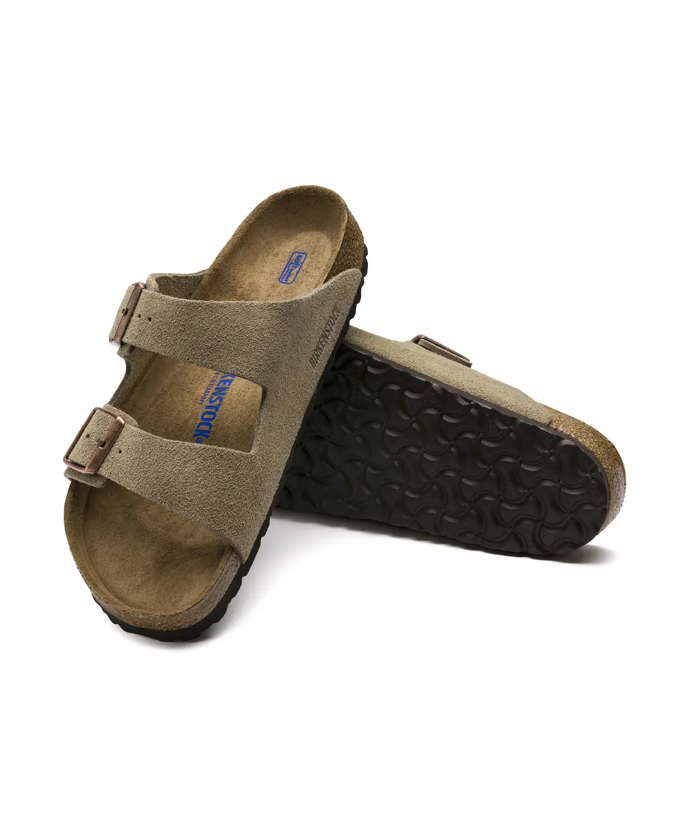 BIRKENSTOCK ARIZONA SOFT BEDDING REGULAR FIT IN TAUPE