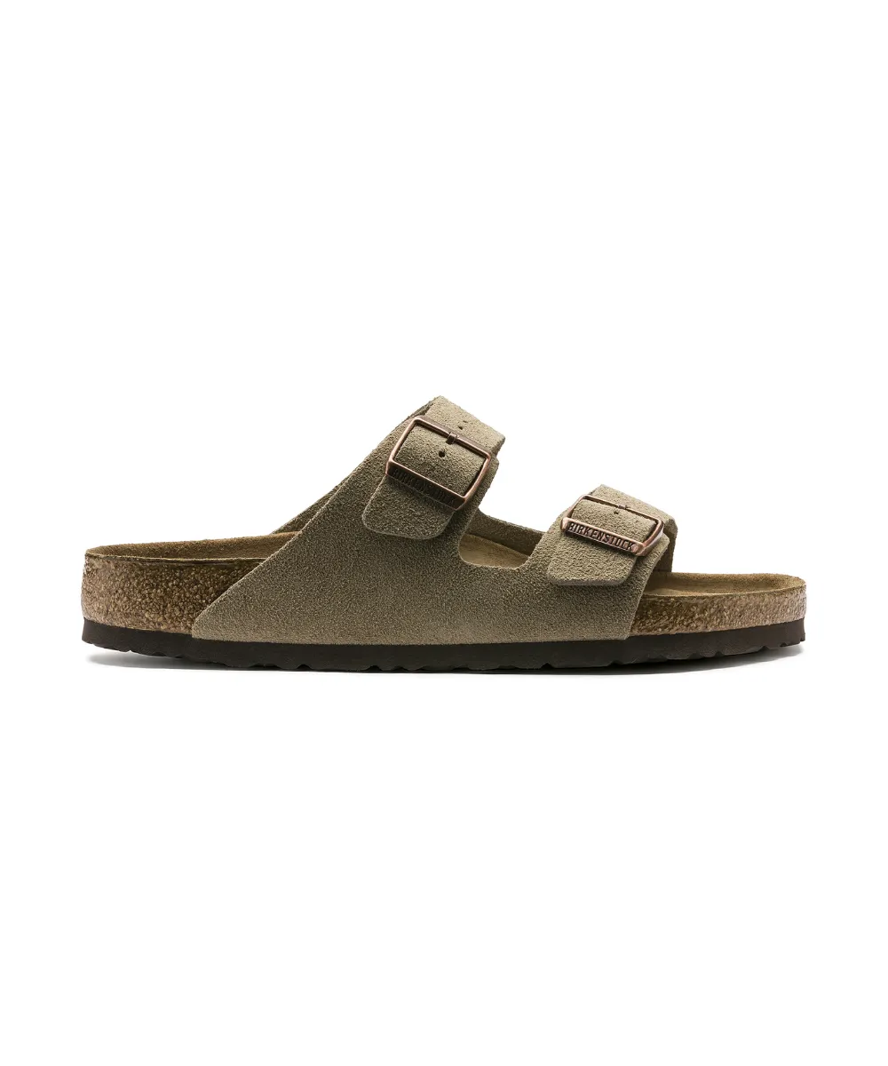 BIRKENSTOCK ARIZONA SOFT BEDDING REGULAR FIT IN TAUPE