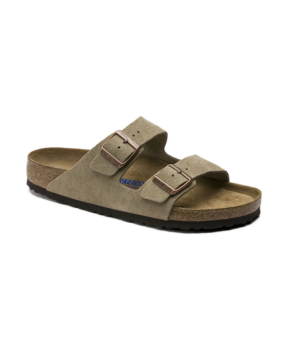 BIRKENSTOCK ARIZONA SOFT BEDDING REGULAR FIT IN TAUPE