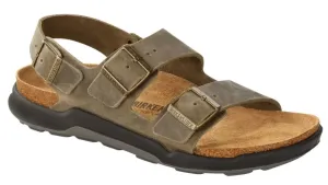 BIRKENSTOCK Milano Cross Town Khaki Waxy Leather