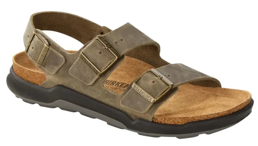 BIRKENSTOCK Milano Cross Town Khaki Waxy Leather