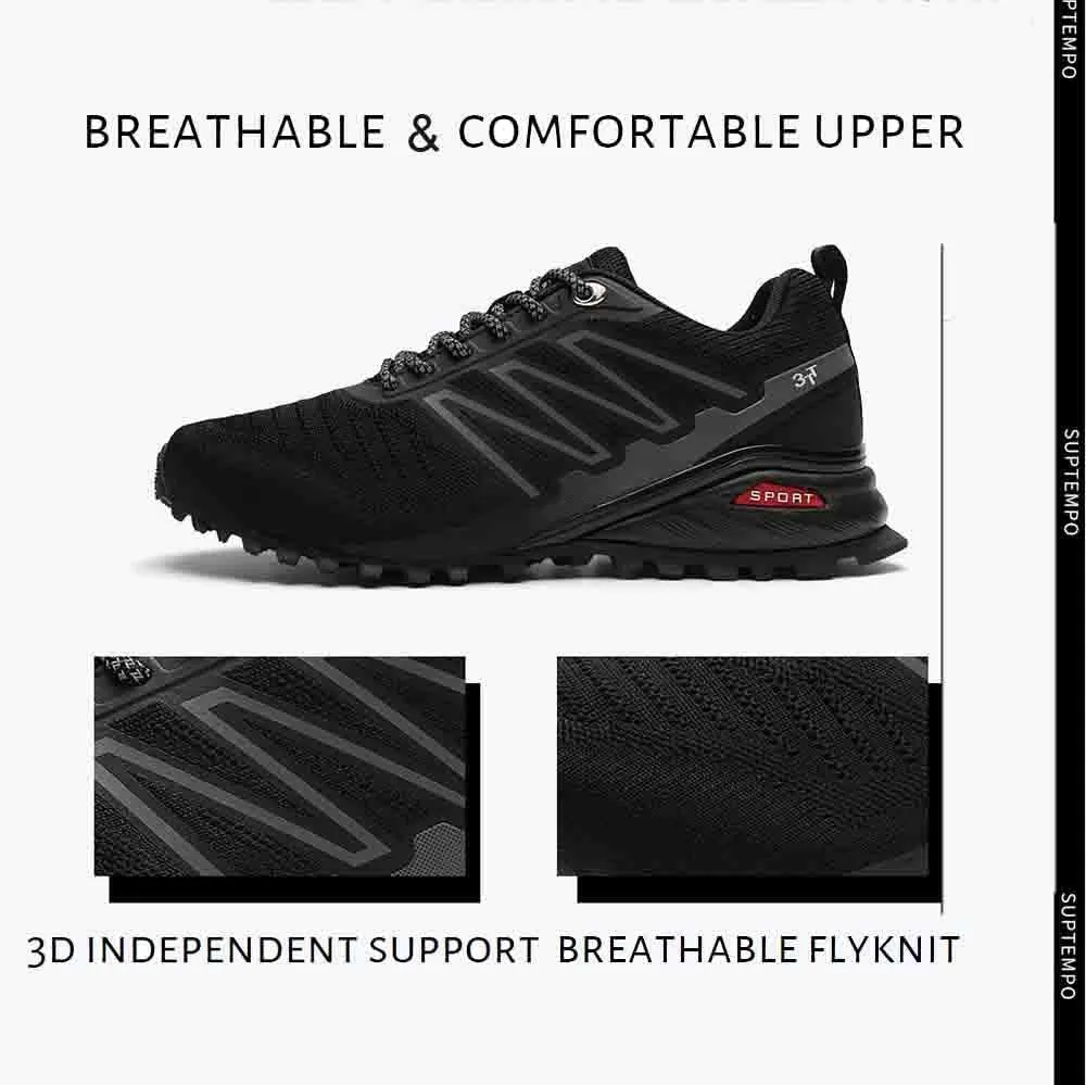 Bitiger Men's Trail Running Waterproof: Lightweight Outdoor Sneakers for Backpacking Trips