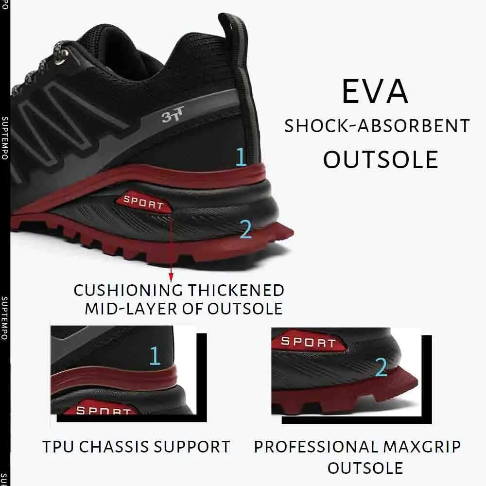Bitiger Men's Trail Running Waterproof: Lightweight Outdoor Sneakers for Backpacking Trips