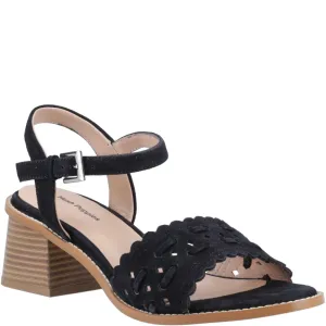 Black Lacie Heeled Sandals