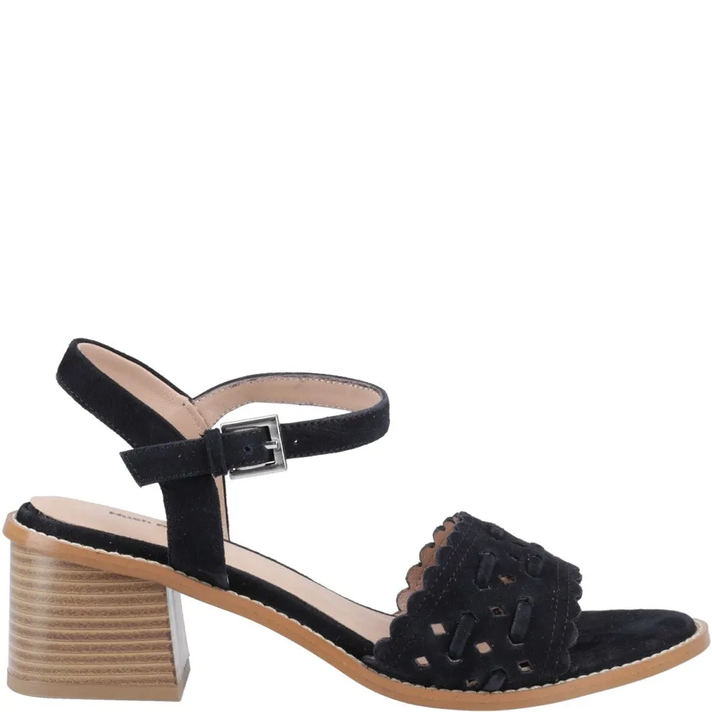 Black Lacie Heeled Sandals