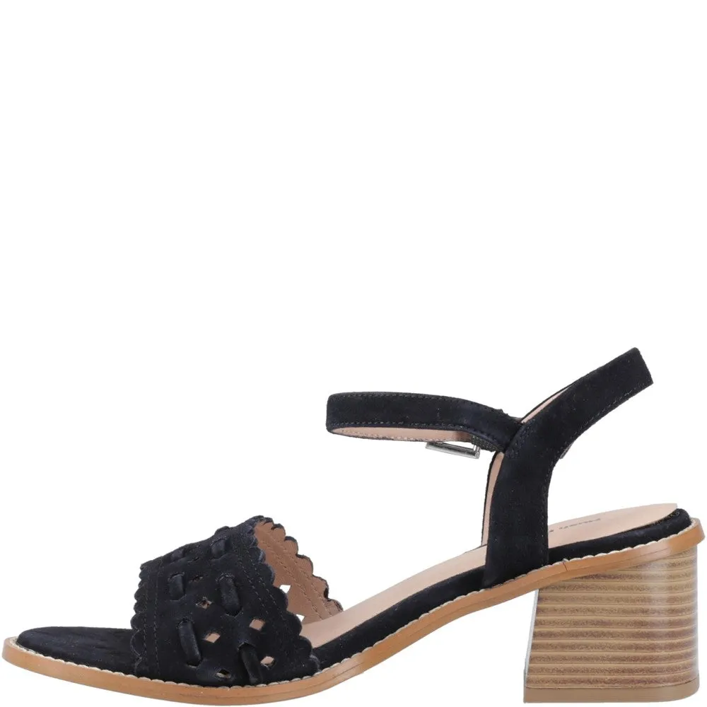 Black Lacie Heeled Sandals