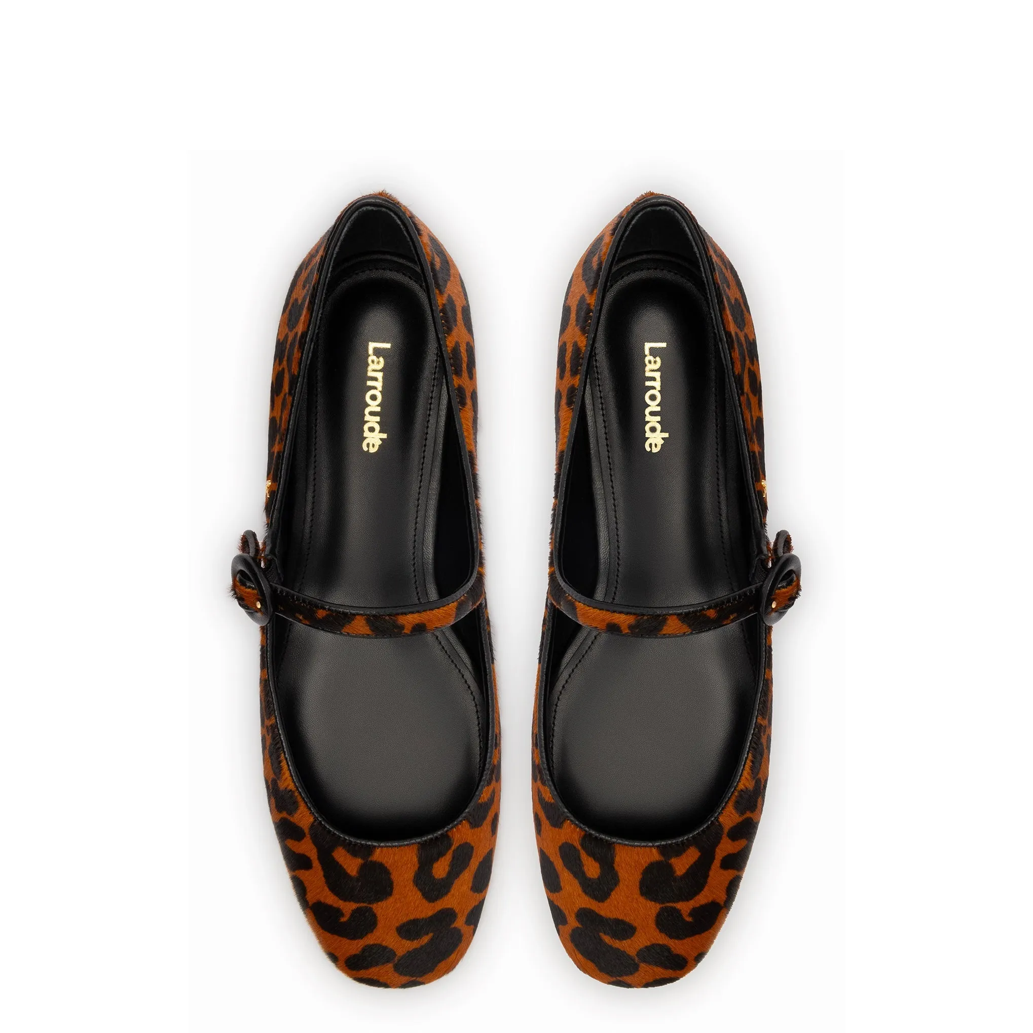 Blair Ballet Flat In Leopard Print Calf Hair