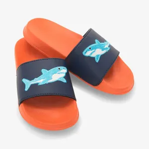 Boys Shark Slide On Sandals