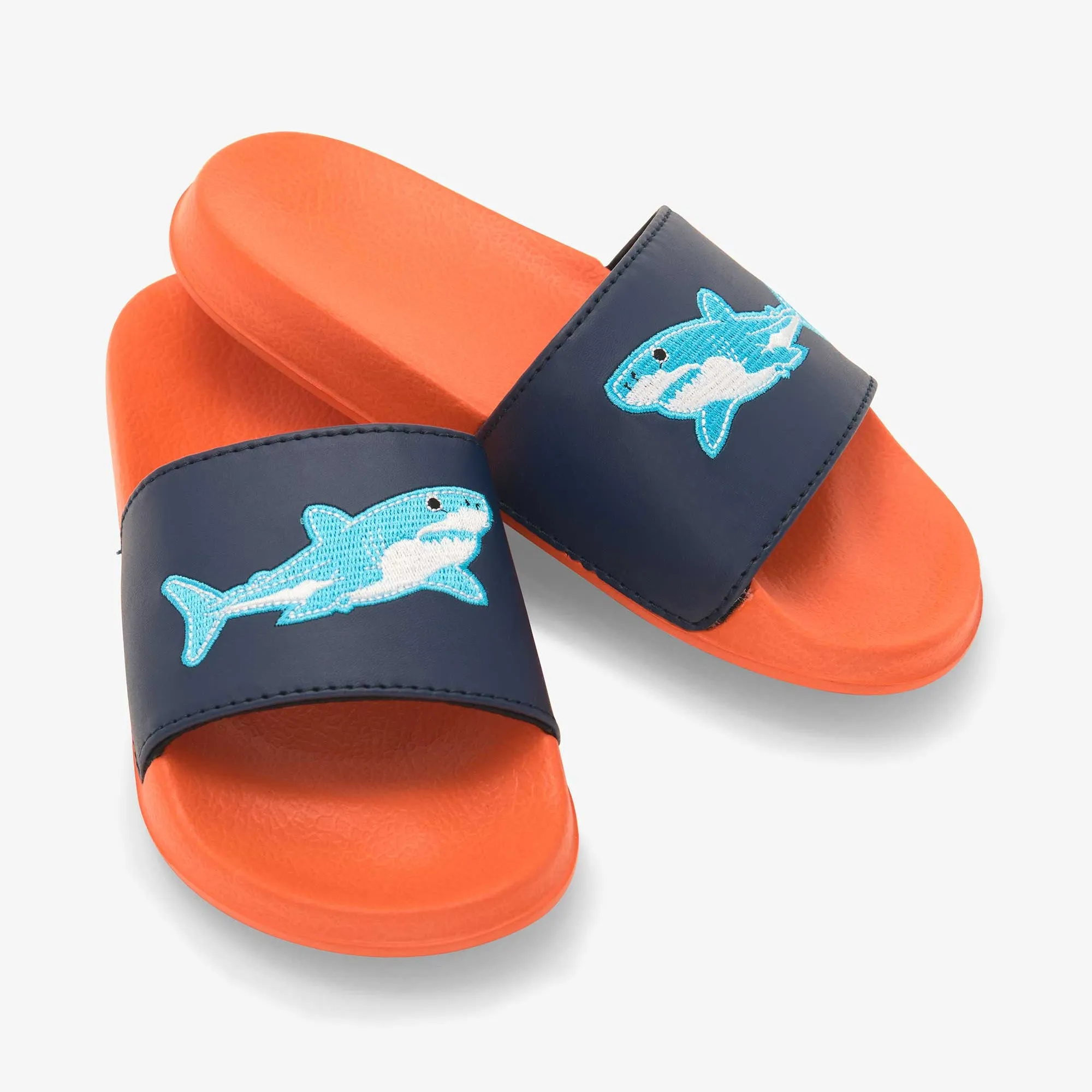 Boys Shark Slide On Sandals