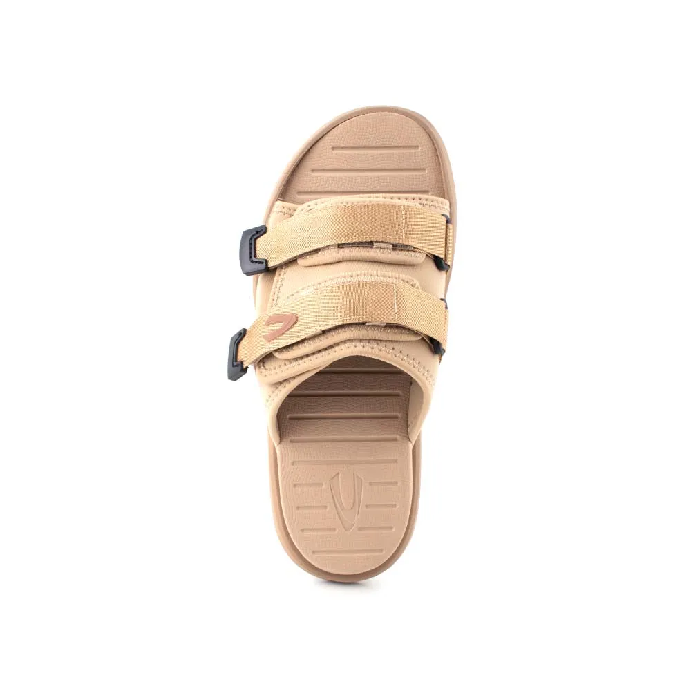 C by camel active Microfiber Strap Slip On Sandals Men Khaki ARDIE-892404-YK2SVC-6