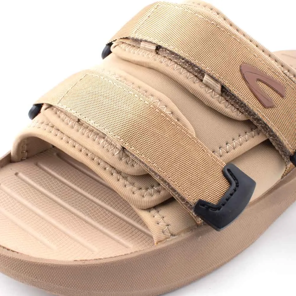 C by camel active Microfiber Strap Slip On Sandals Men Khaki ARDIE-892404-YK2SVC-6