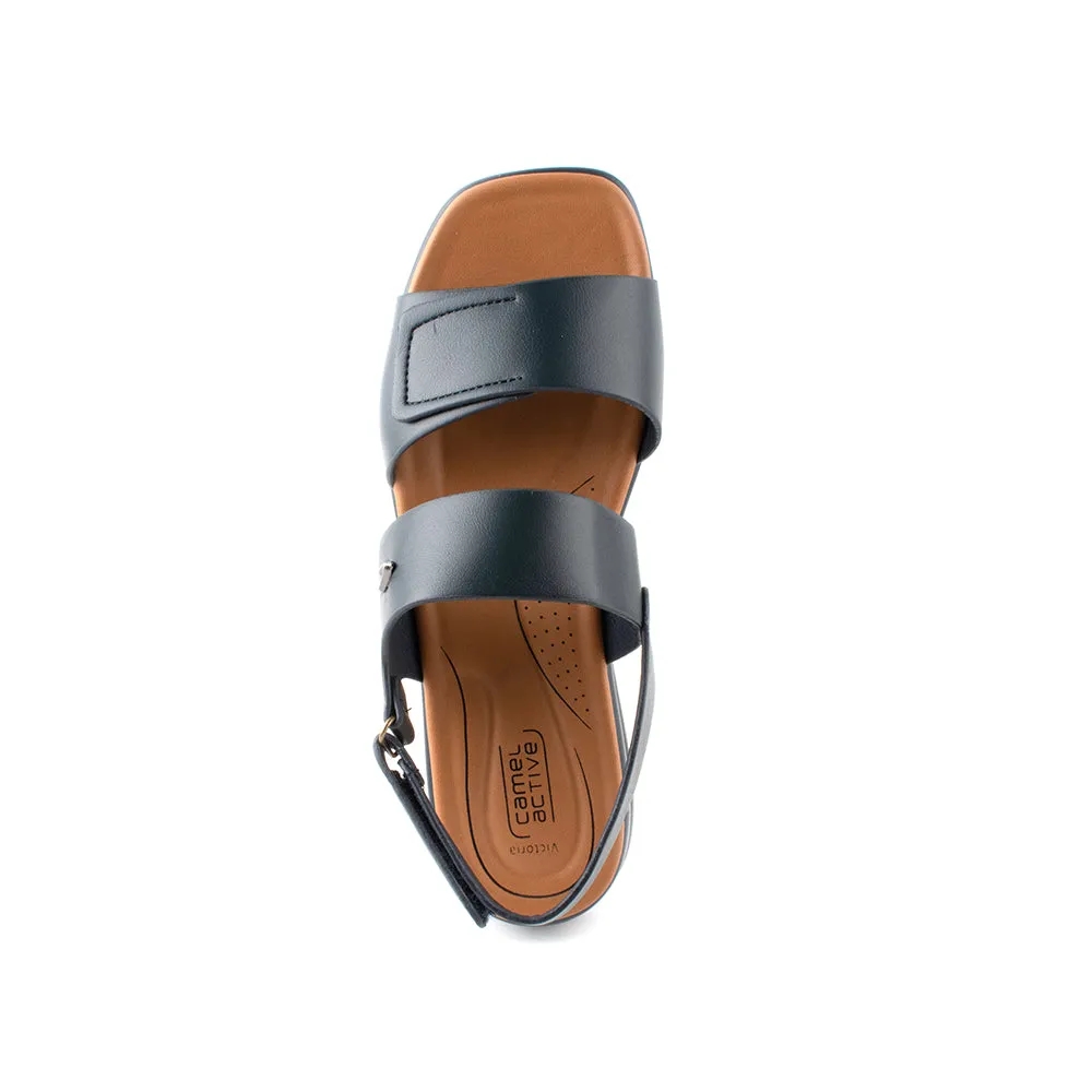 camel active Ladies Victoria Velcro-Strap Sandals -782401-YR02SV-43-NAVY