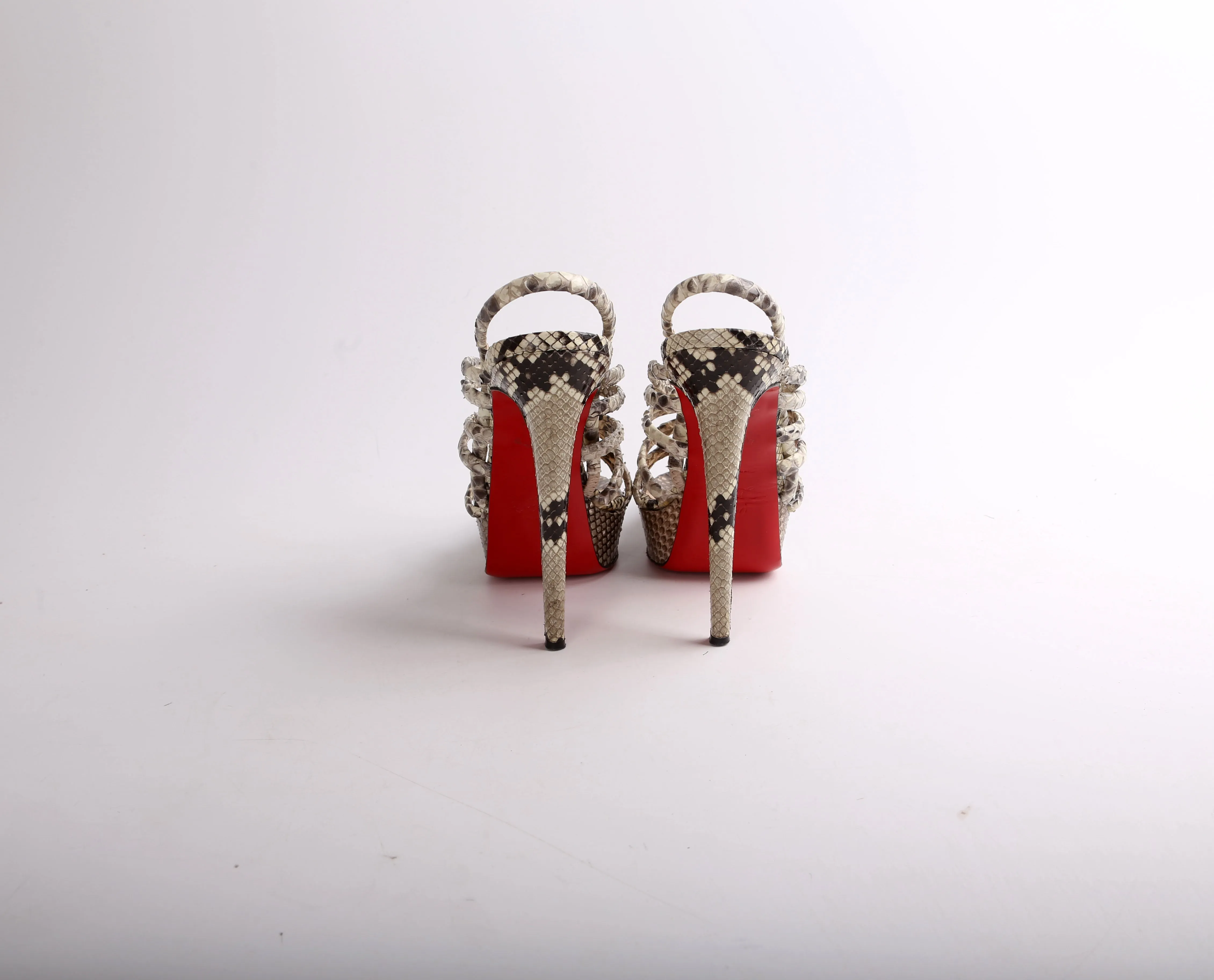 Cardamona Python Sandal Heels Size 39