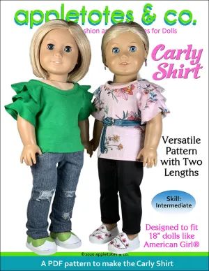Carly Shirt 18 Inch Doll Sewing Pattern