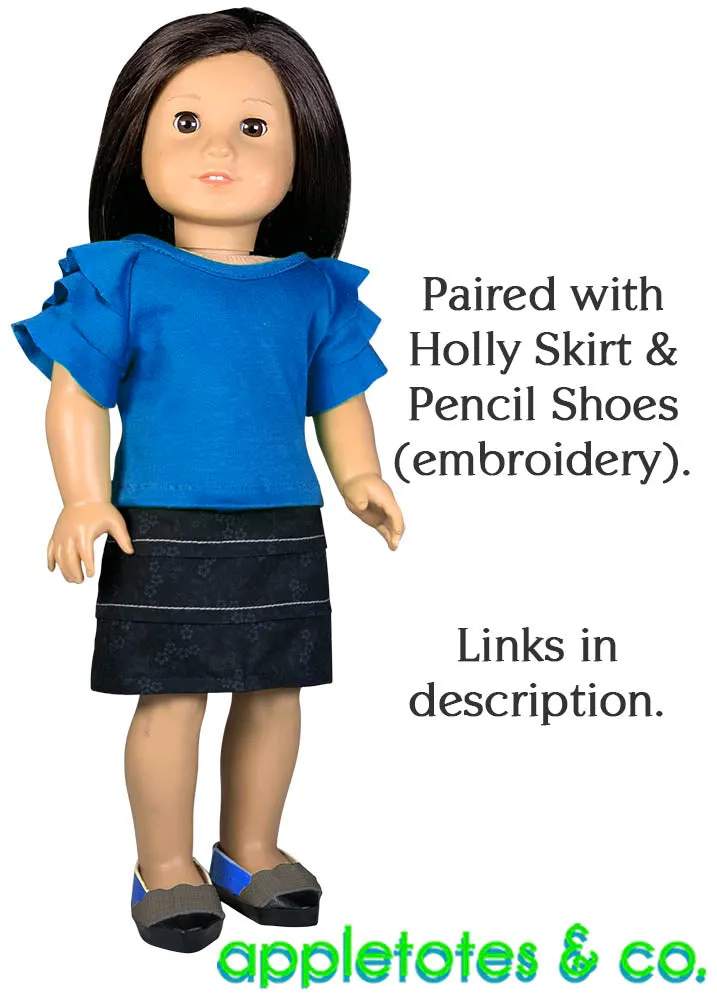 Carly Shirt 18 Inch Doll Sewing Pattern