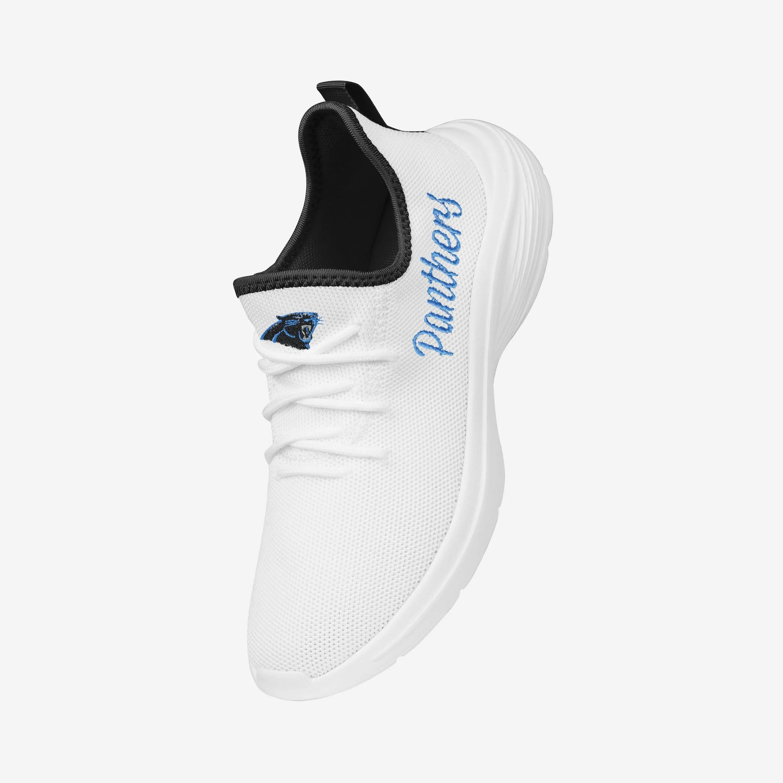Carolina Panthers Womens Midsole White Sneakers