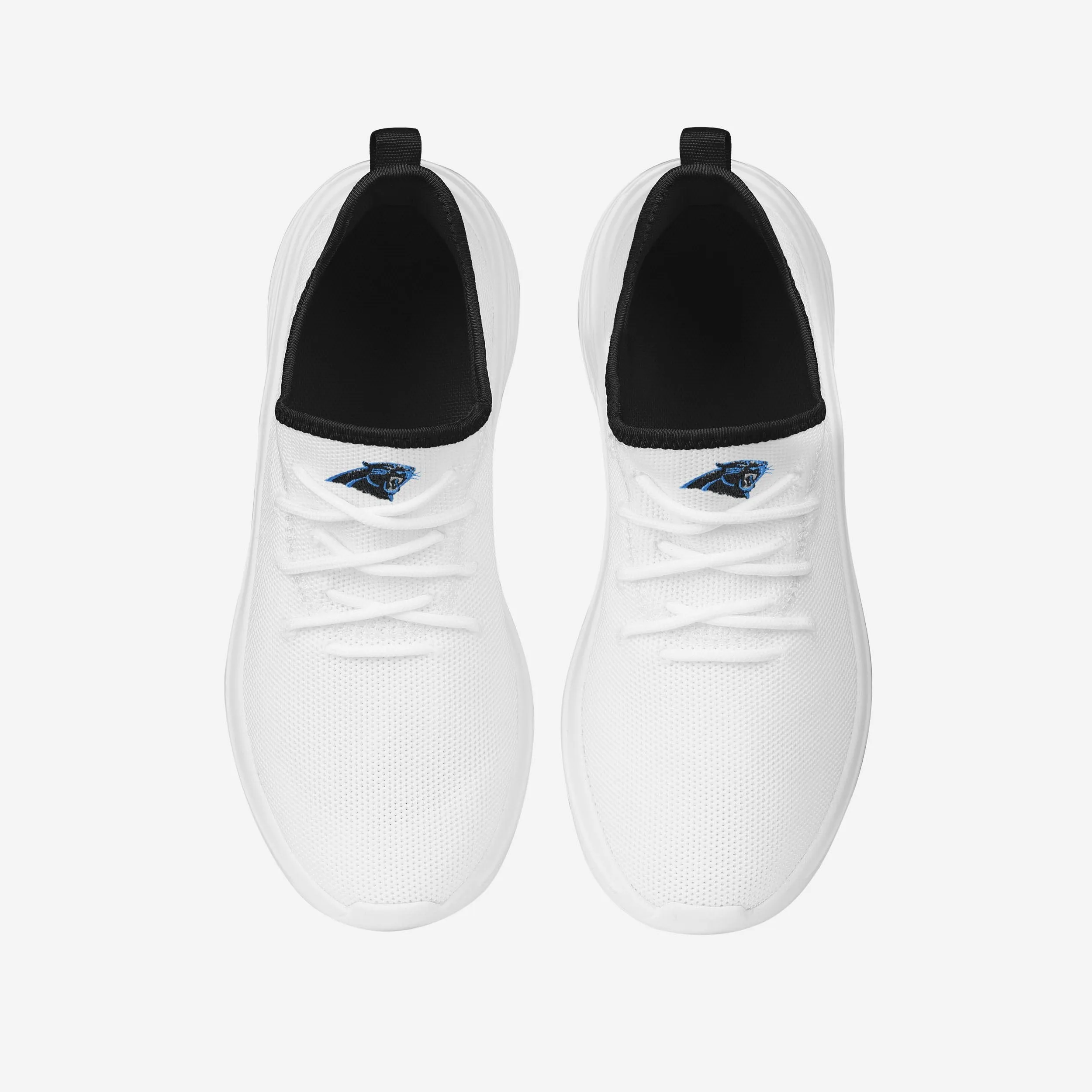 Carolina Panthers Womens Midsole White Sneakers