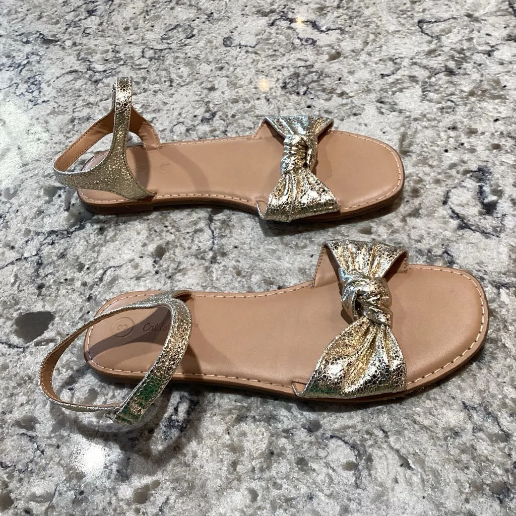 Cat & Jack DWW Sandals 3Y Gold/Brown