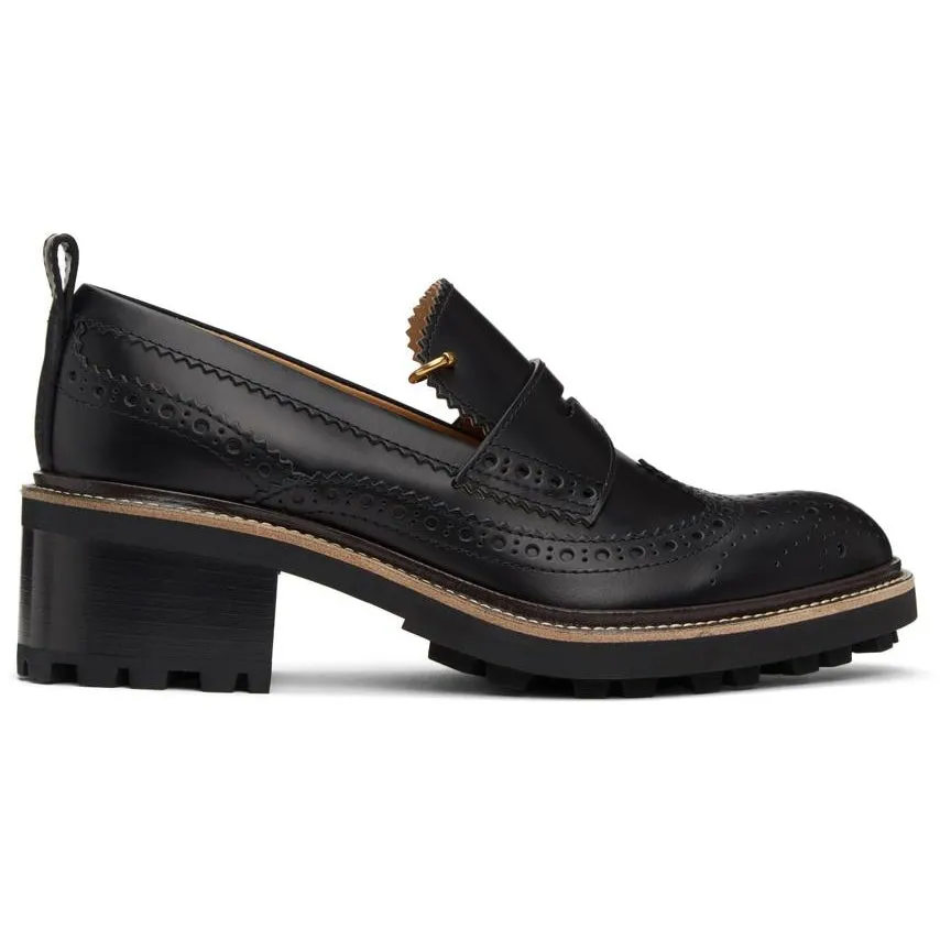 ChloÃ© Black Franne Loafers