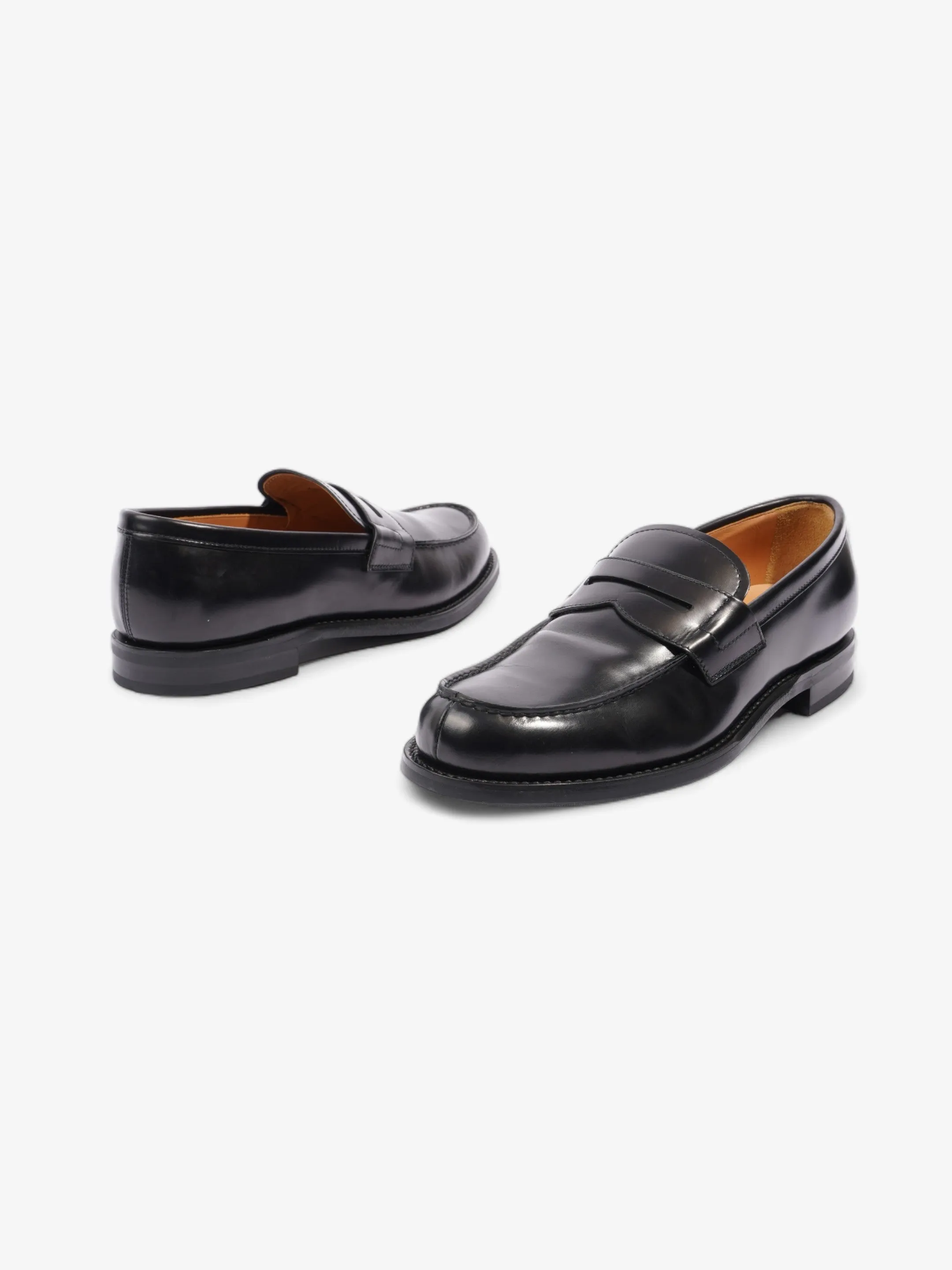 Church's Gateshead Loafers Black Calfskin Leather EU 42.5 UK 8.5