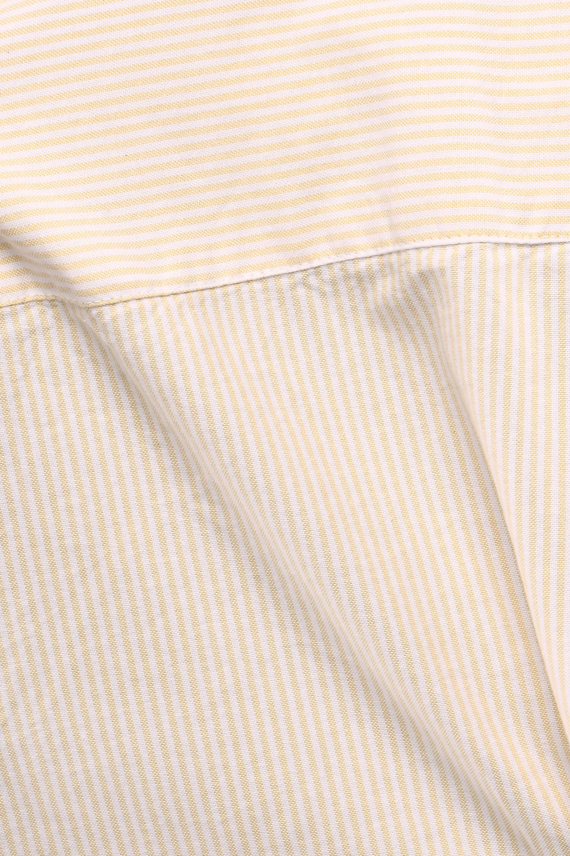 CLASSIC OXFORD STRIPE SHIRT IN BEIGE