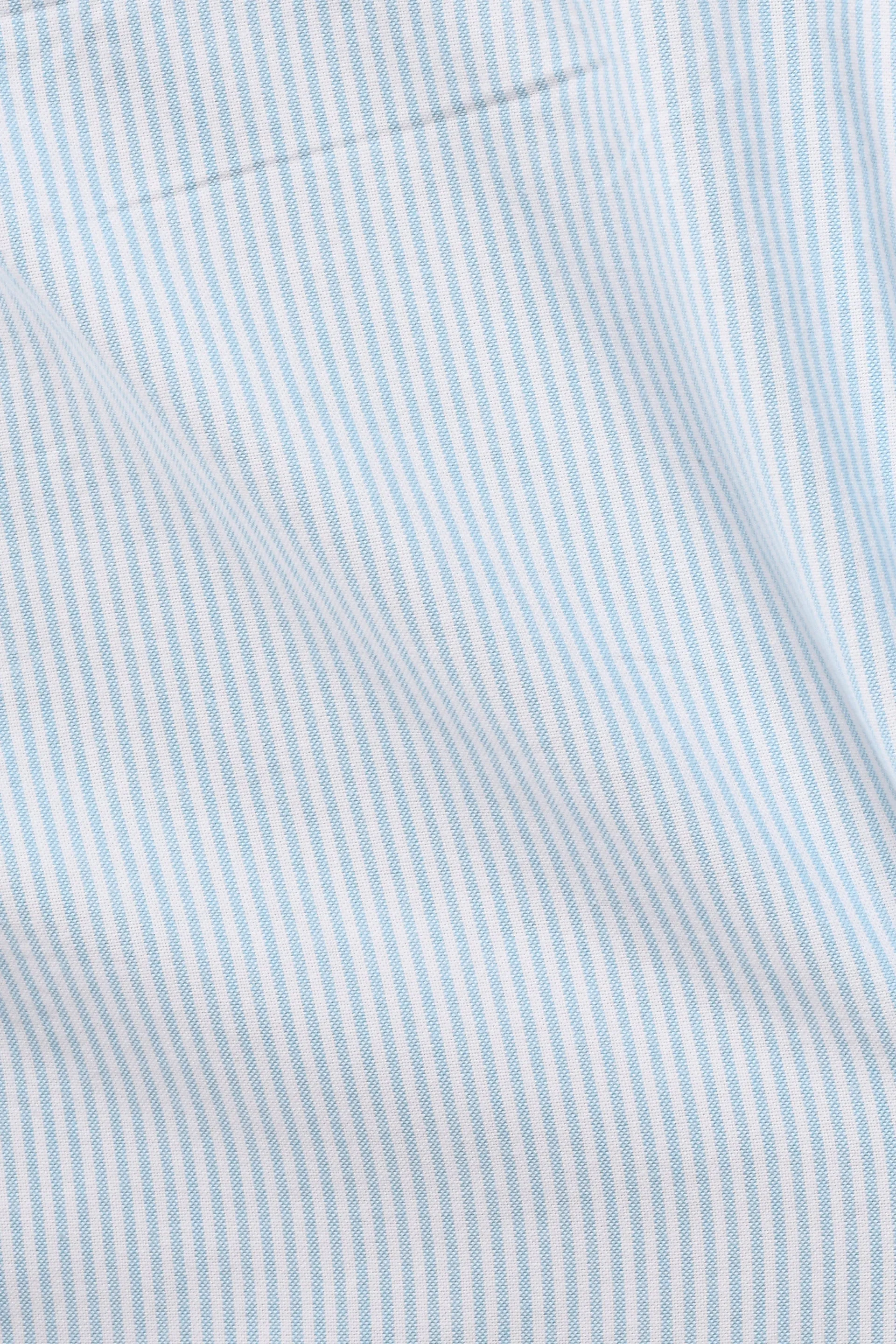 CLASSIC OXFORD STRIPE SHIRT IN BLUE