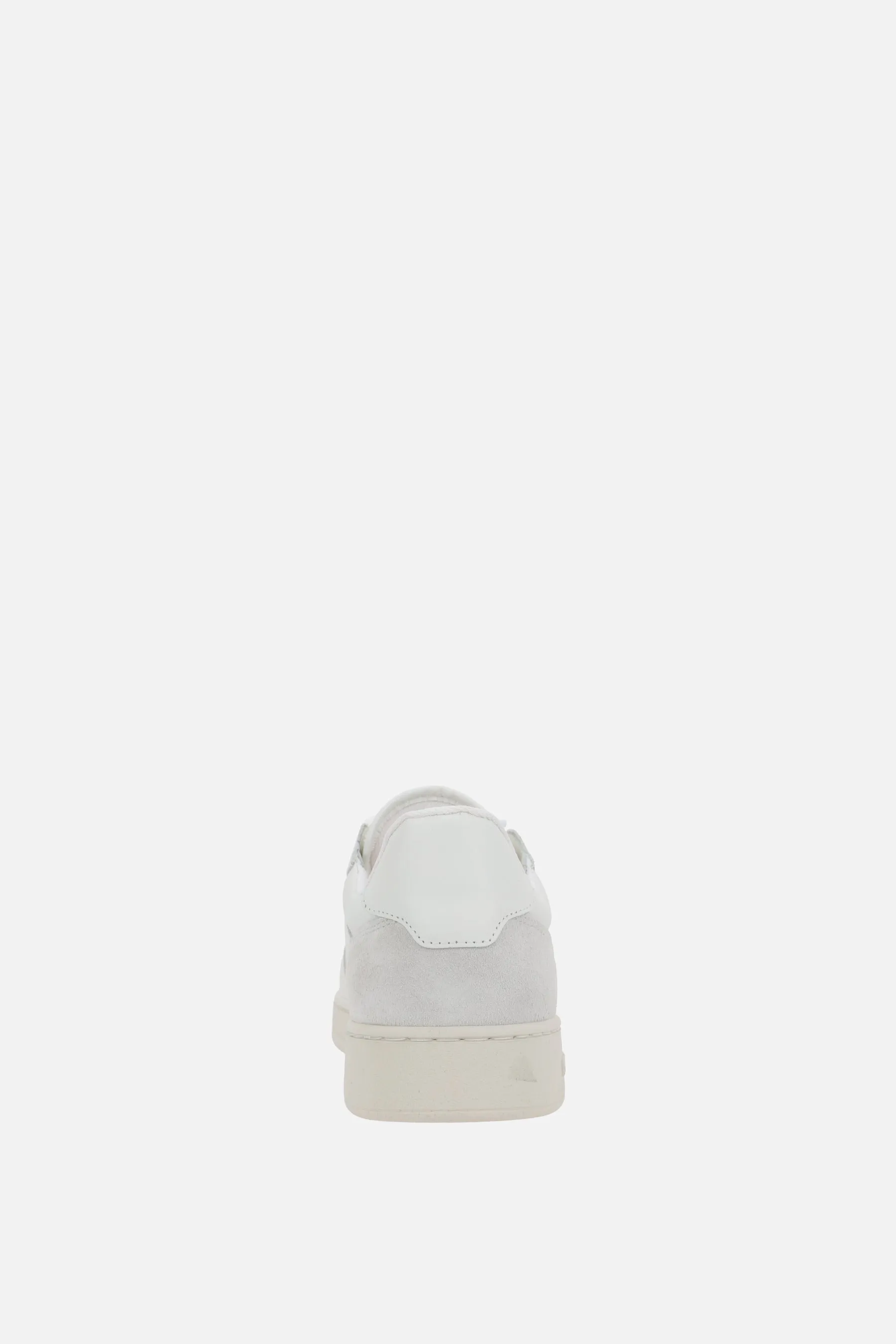 Dice Lo smooth leather and suede sneakers