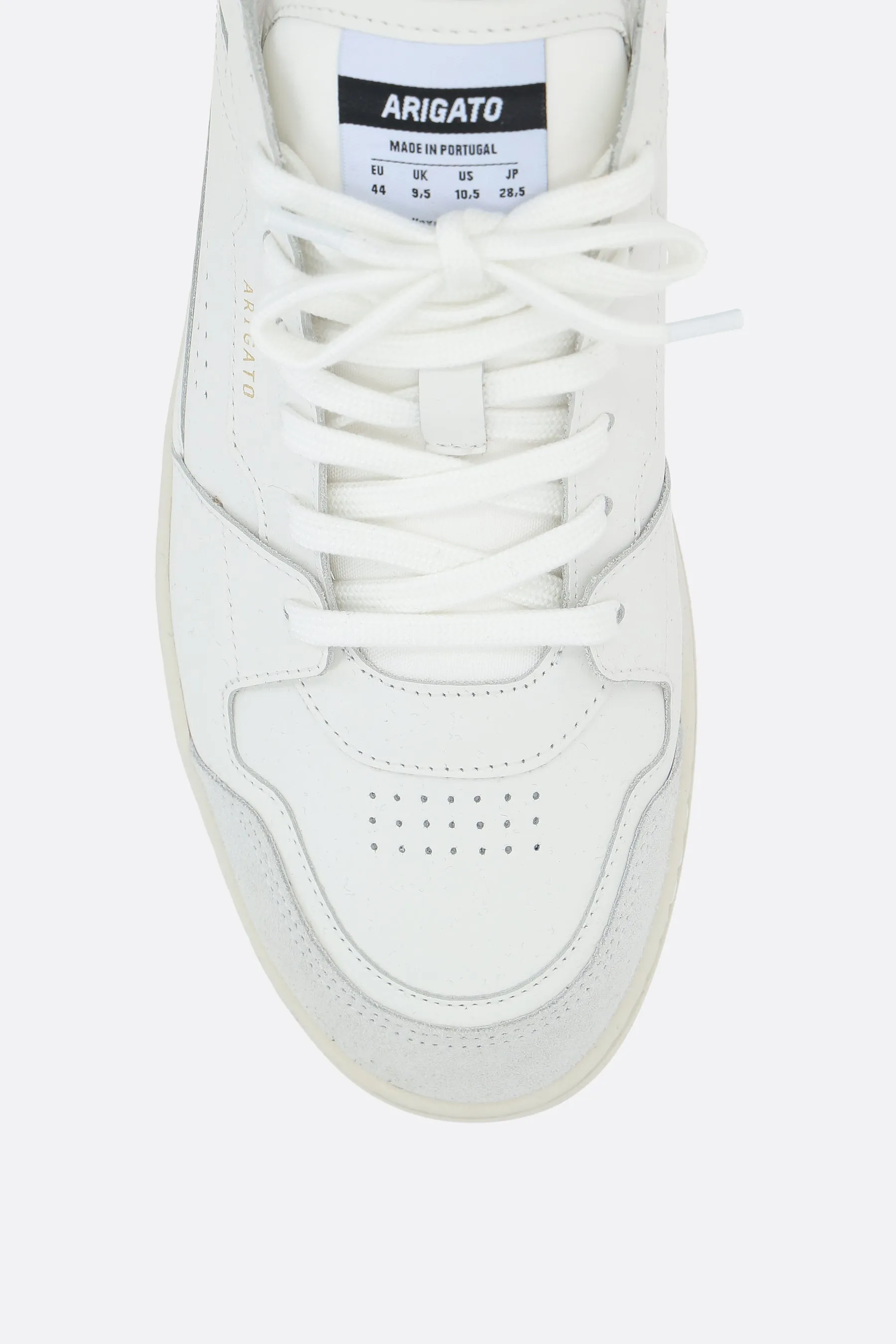 Dice Lo smooth leather and suede sneakers