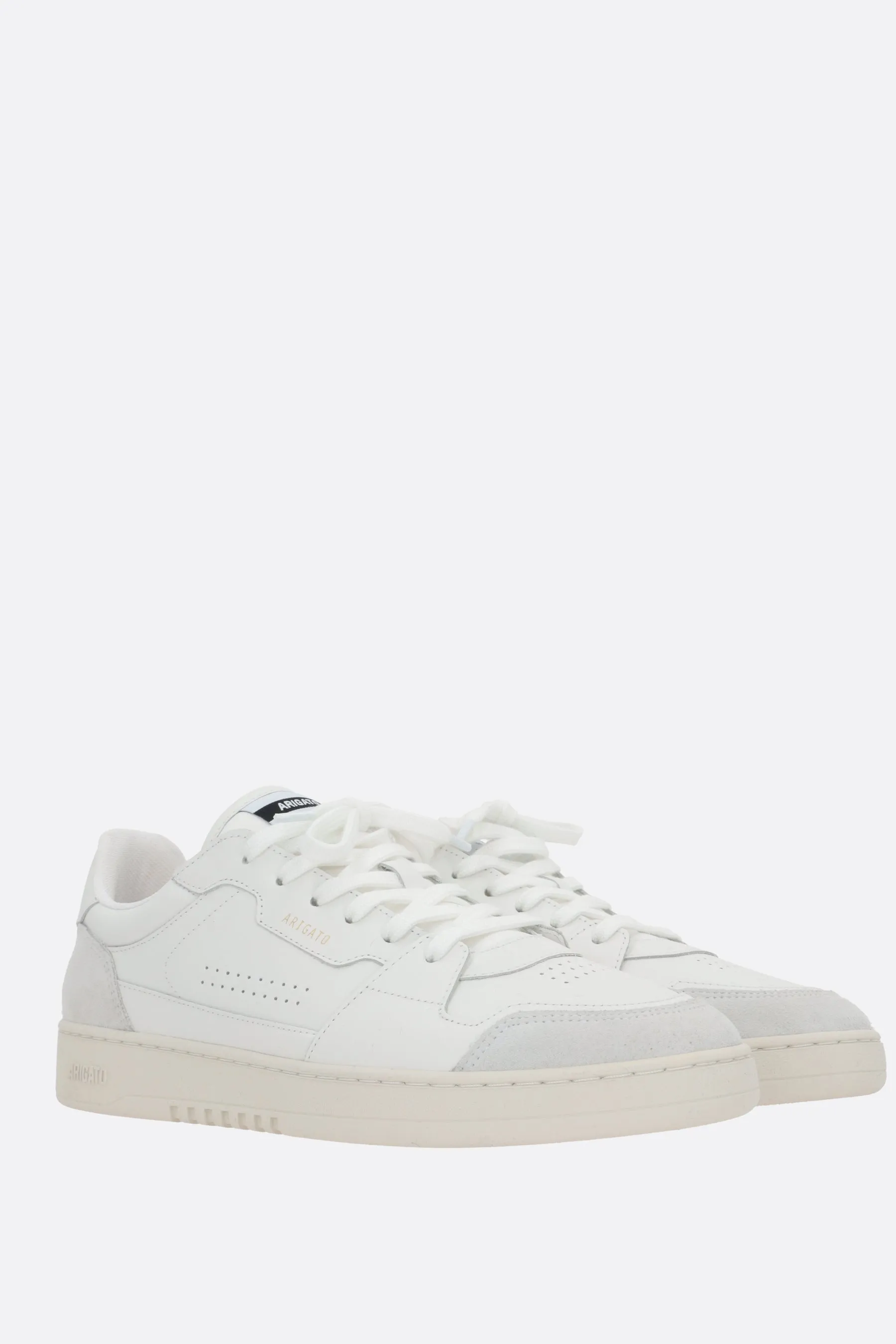 Dice Lo smooth leather and suede sneakers