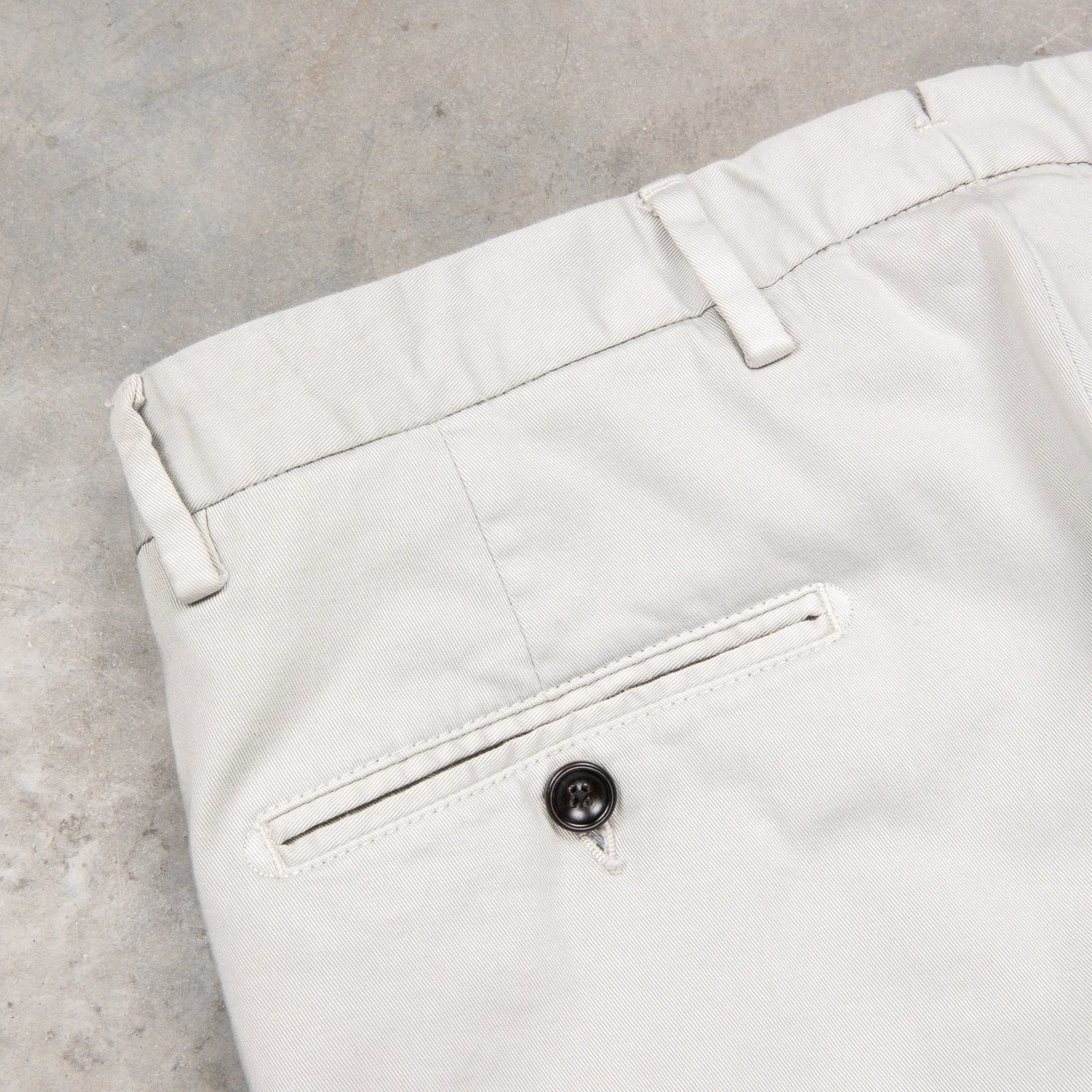 Drumohr Pantaloni Doppia Pence Cottone Grigio Chiaro