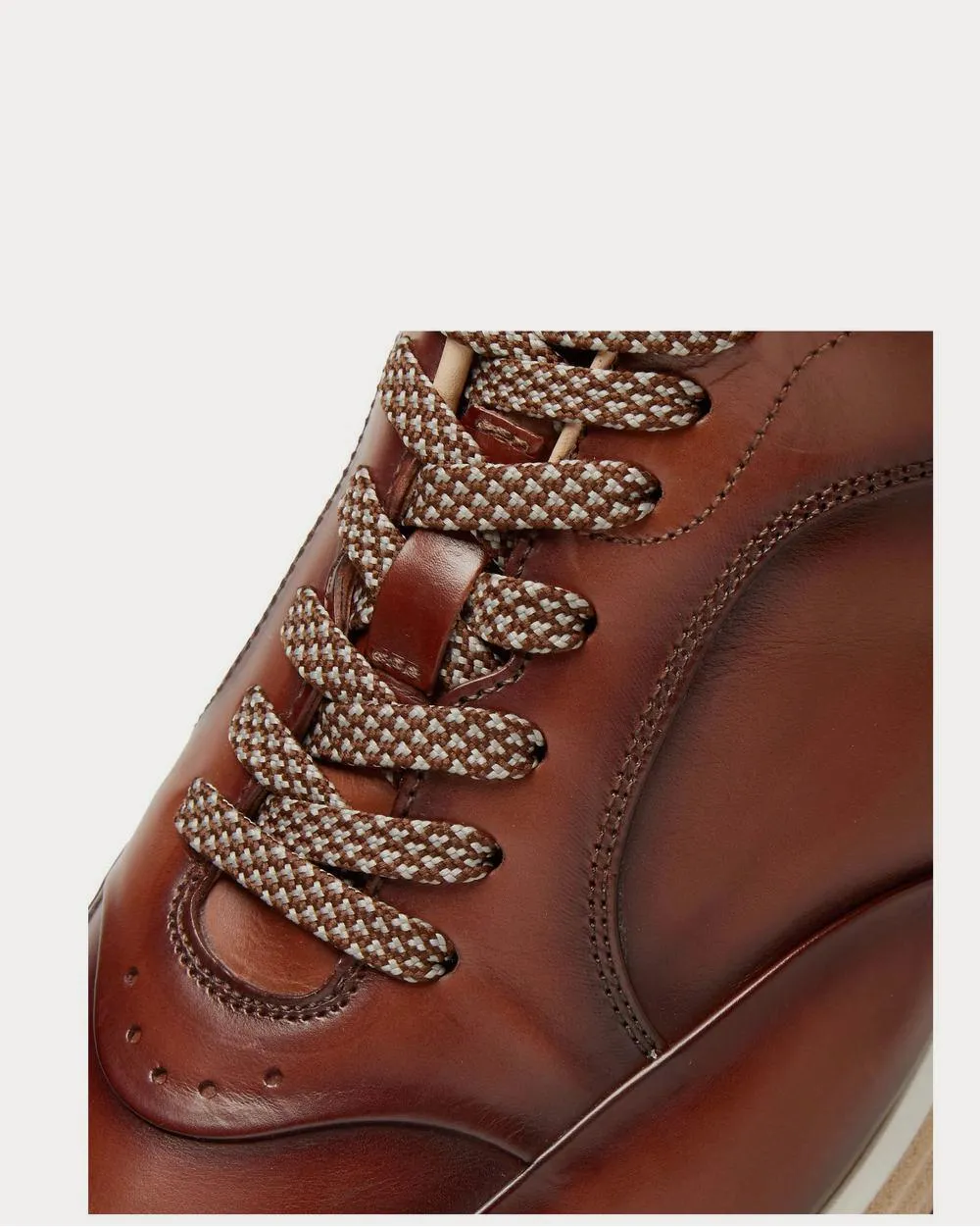 Duke Leather  Light brown low top sneakers