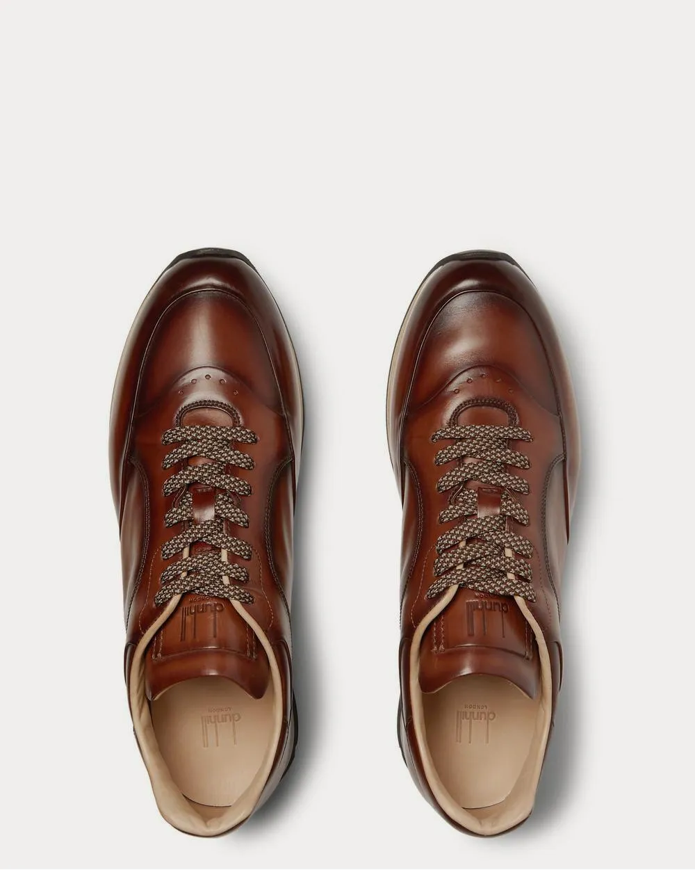Duke Leather  Light brown low top sneakers