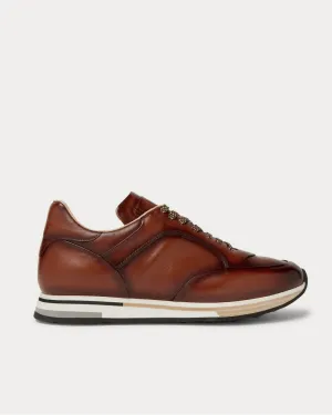 Duke Leather  Light brown low top sneakers