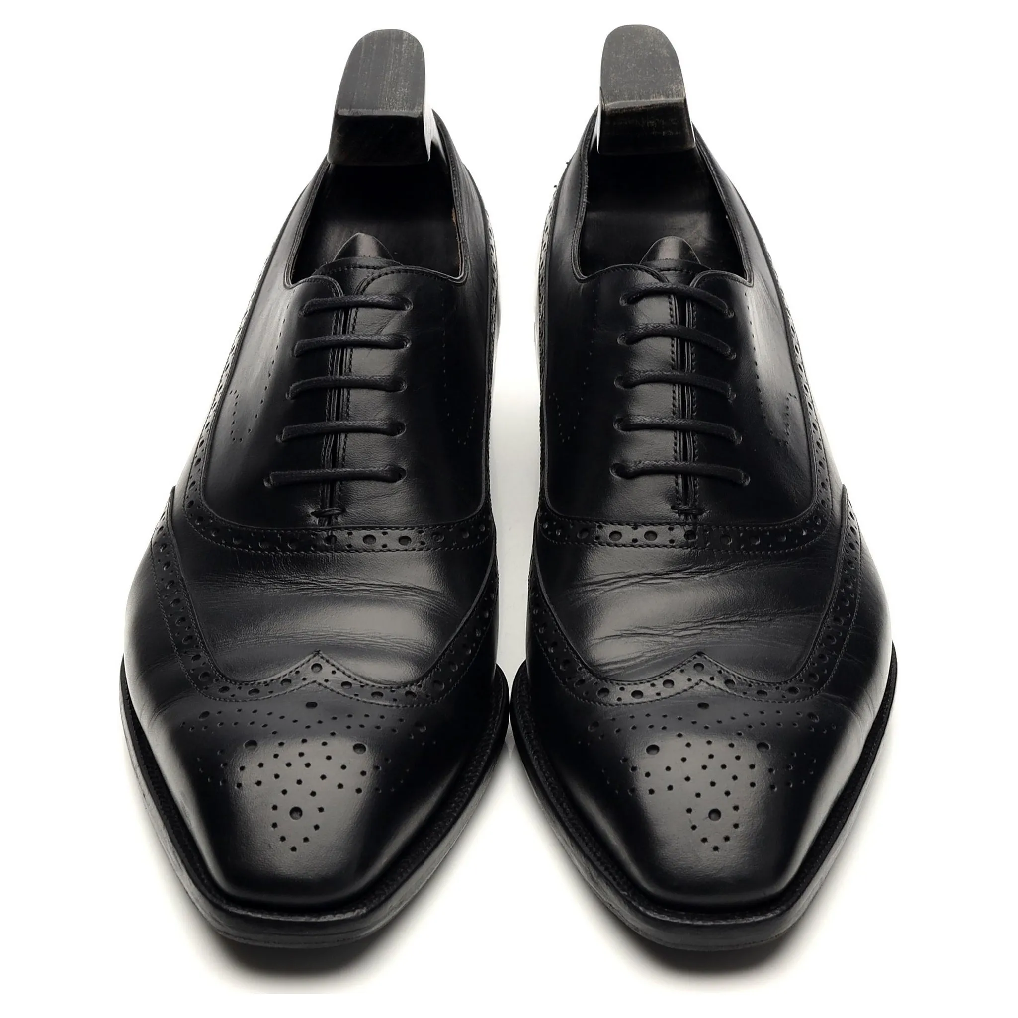 'Duxton' Black Leather Oxford Brogues UK 7.5 E