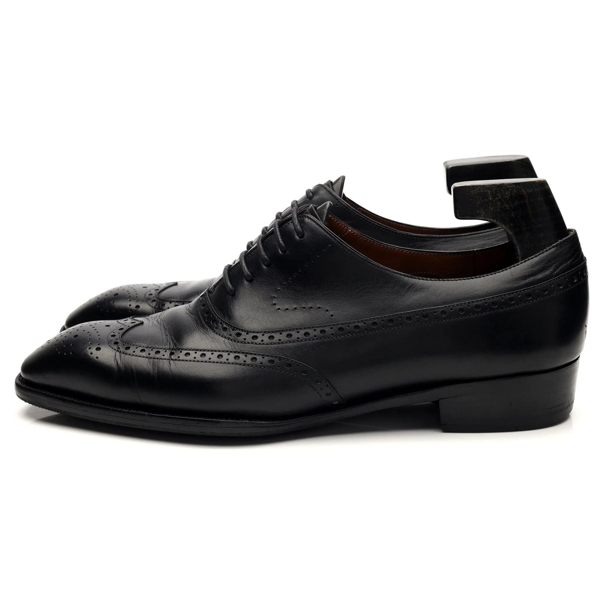 'Duxton' Black Leather Oxford Brogues UK 7.5 E