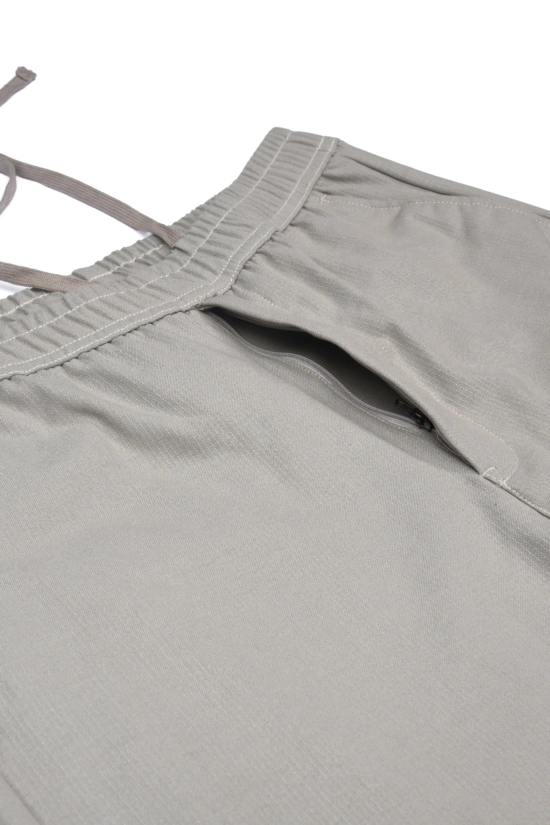 EASY IRON FLEXIWAIST RELAXED TROUSERS IN BEIGE
